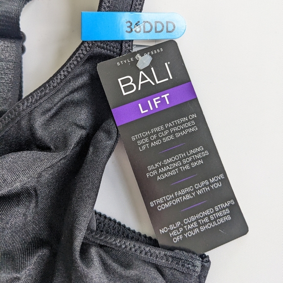 BALI LIFT 36DDD Black Bra - Picture 3 of 5
